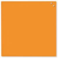 Naga glastavle magnetisk 45x45cm orange