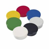 Dahle magneter Ø24mm rund assorterede farver