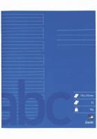 Bantex skolehæfte 17x21cm 24 linjer 32 sider 70g koboltblå