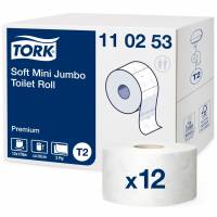 Tork Jumbo Mini toiletruller T2 Soft 2-lags 110253 hvid
