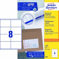 Avery 3426 universaletiket med UltraGrip 105x70mm