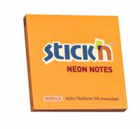 Stick'N notes selvklæbende 76x76mm neon orange
