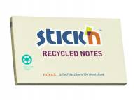 Stick'N notes Recycled 76x127mm gul