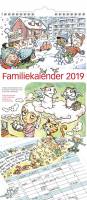 Mayland familiekalender med illustrationer 23x50cm 19066100