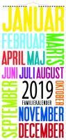 Mayland familiekalender TrendArt 22x43cm 19066190