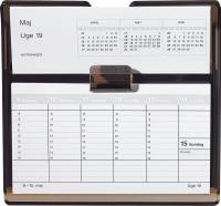Mayland uge bordkalender Flip-A-Week REFILL 18x10cm ekskl. stativ