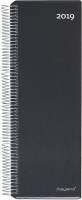 Mayland spiralnoteringskalender 10x32cm 1 dag pr side sort