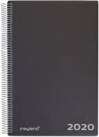 Mayland aftalekalender A4 2020 21x30cm sort 20220000