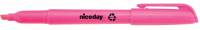 Niceday tekstmarker i penneform rosa