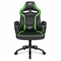 L33T-Gaming Extreme Gaming stol PU-læder sort og grøn