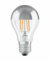 Osram LED standard 6,5W/827 (51W) E27 pære filament klar/sølv