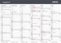 Mayland Kontorkalender A4 Moderne 30x21cm 21059050