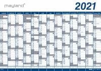 Mayland Kæmpekalender 13mdr PP plast 100x70cm 21 0651 00