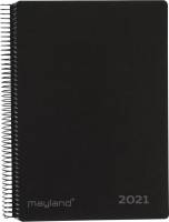 Mayland Timekalender sort fiberpap 17x23,5cm 1 dag/side 21 2181 00