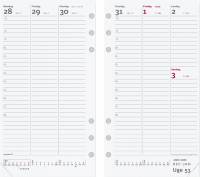 Mayland Ugekalender System PP refill 9,5x17cm højformat 21 2750 00