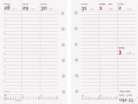 Mayland Ugekalender System mini refill 8x13cm højformat 21 3550 00