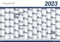 Mayland Kæmpekalender 13mdr vinyl PP 2023 100x70cm 23065000 (2023)