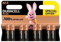 Duracell Plus Power AA alkaline batteri, pakke a 8 stk