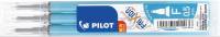 Pilot FriXion Point Clicker 0,5 refill lyseblå, 3 stk
