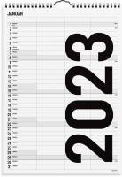 Mayland 23 0665 20 Familiekalender Black & White 3 kolonner