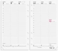 Mayland 23 2750 00 Ugekalender System PP Refill 9,5x16,8cm højformat