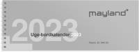 Mayland 23134000 Bordkalender uge 25,2x9,5cm uden stativ