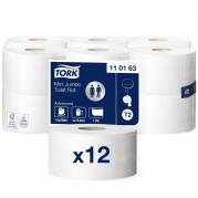 Tork Mini Jumbo T2 Universal toiletpapir 1-lags 110163 hvid