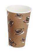 Hot Cup Single Wall pap kaffebæger 45cl kaffebønne motiv