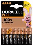 Duracell Plus Power AAA batterier alkaline, pakke a 8 stk