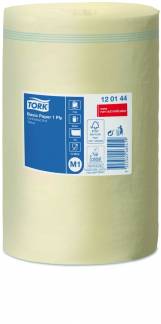 Tork Basic M1 aftørringspapir uden hylse 120144 gul