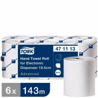Tork EnMotion Advanced H12 håndklæderuller 2-lags 471113 hvid