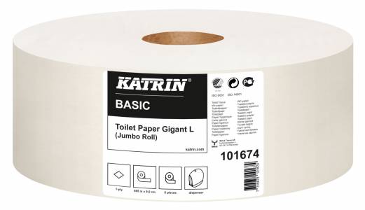 Katrin Basic Gigant L toiletpapir 1-lags 101674