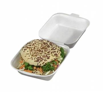 Burgeræske skum med låg 155x155x80mm , 500 stk