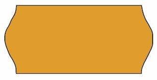 Meto etiketter 26x12mm frostlim 5 flour orange, 1500 stk