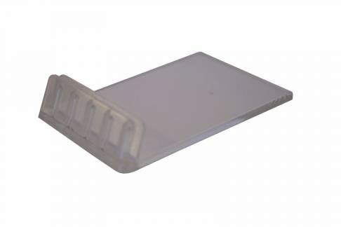 Skilteholder 60x40x13mm klar plast