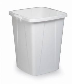 Durable Durabin affaldsspand kvadratisk 90 liter hvid