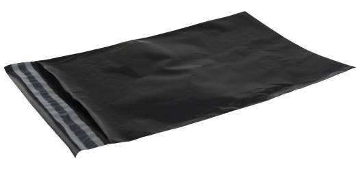 BNT forsendelsesposer Recycled PE 230x325mm sort
