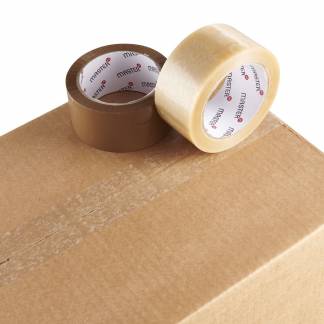 Master'In PP35 pakketape akryl 38mmx66m ekstra klæb klar