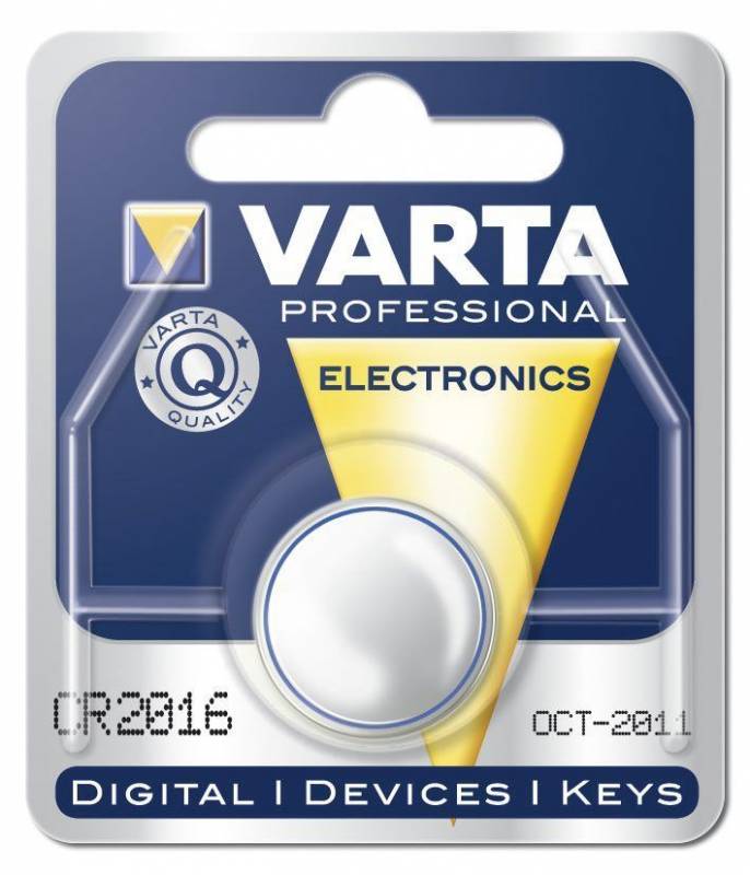 Varta Electronic CR2016 3V 85 mAh batteri