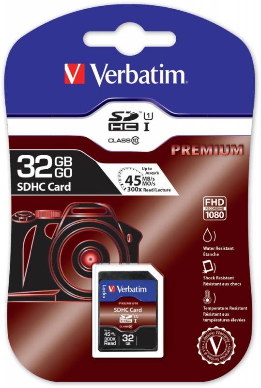 Verbatim SD card 32GB (SDHC) 43963 PRO Class 10