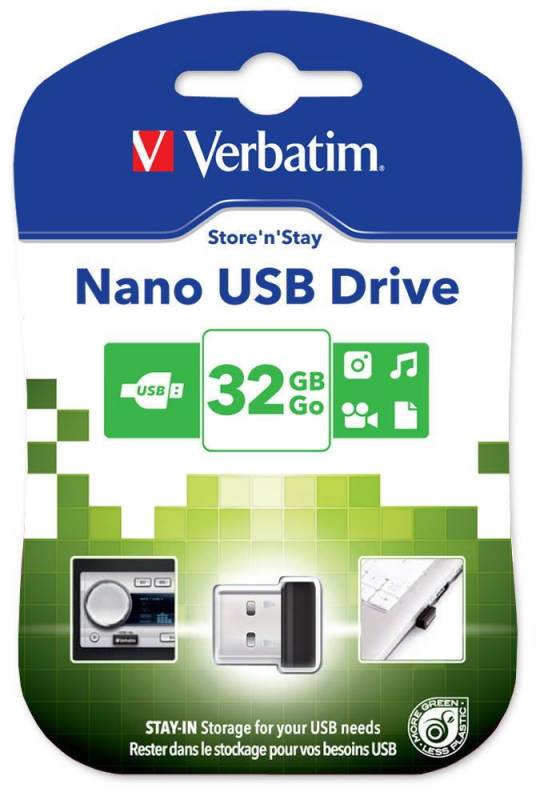 USB Flash Drive Verbatim NANO Store'n'Stay 32GB 98130