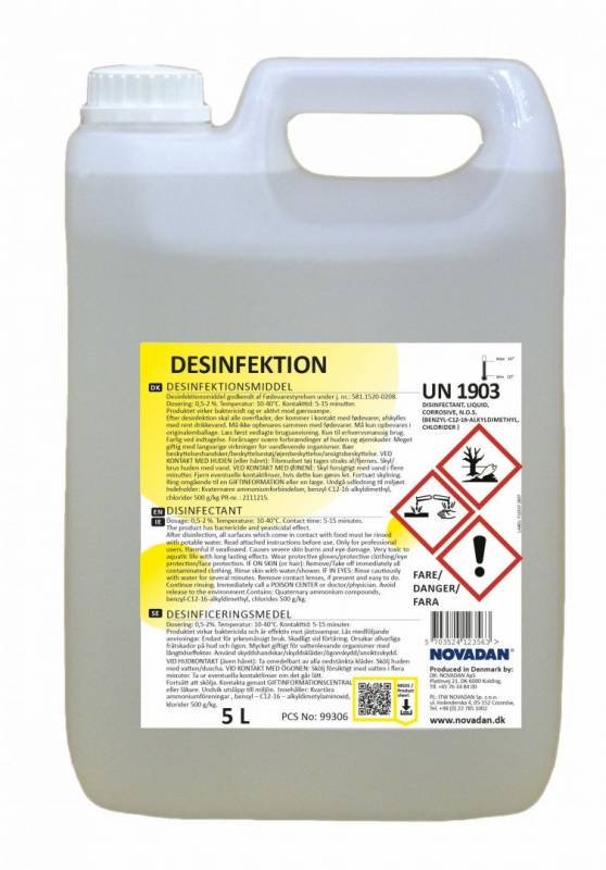 Novadan Desinfektionsmiddel 12337 5 liter