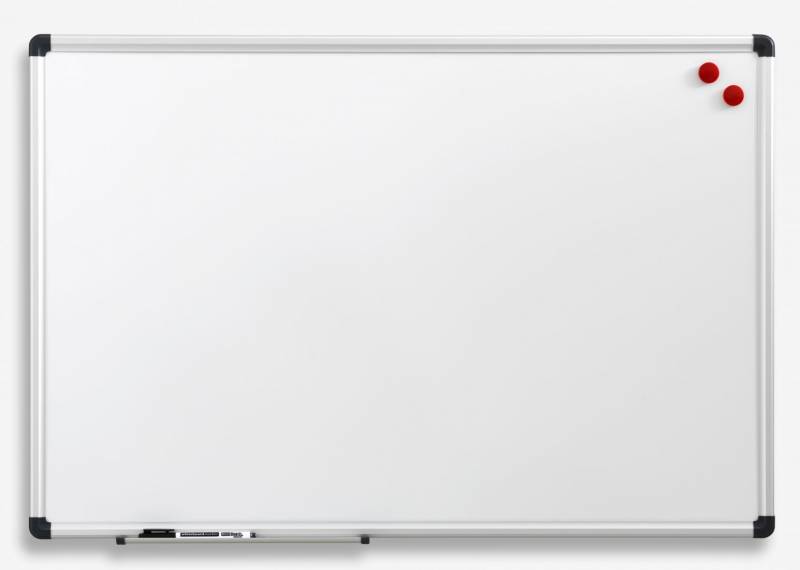 Naga whiteboard 150x120cm magnetisk med aluminiumsramme