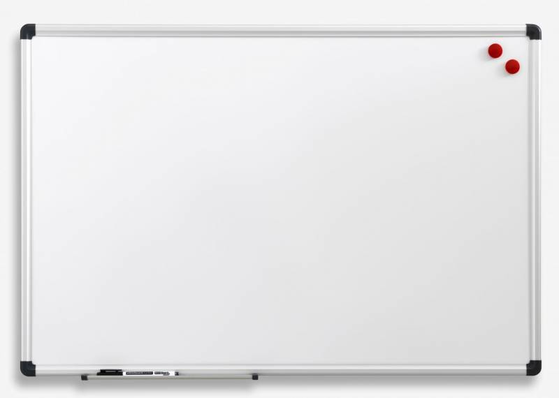 Naga whiteboard 90x120cm magnetisk med aluminiumsramme