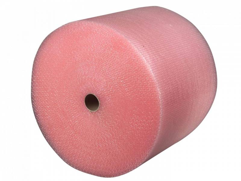 Boblefolie antistatisk 100cmx50meterx1mm pink