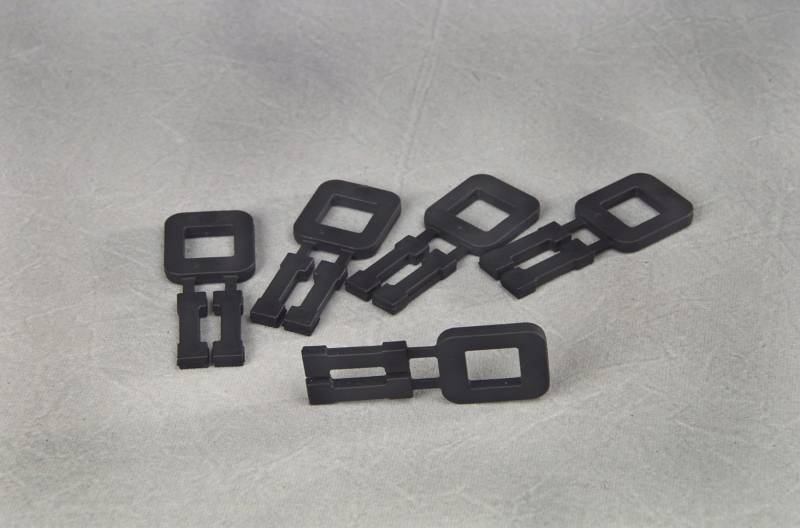 Plasthåndspænder til 12mm bånd sort, 1000 stk