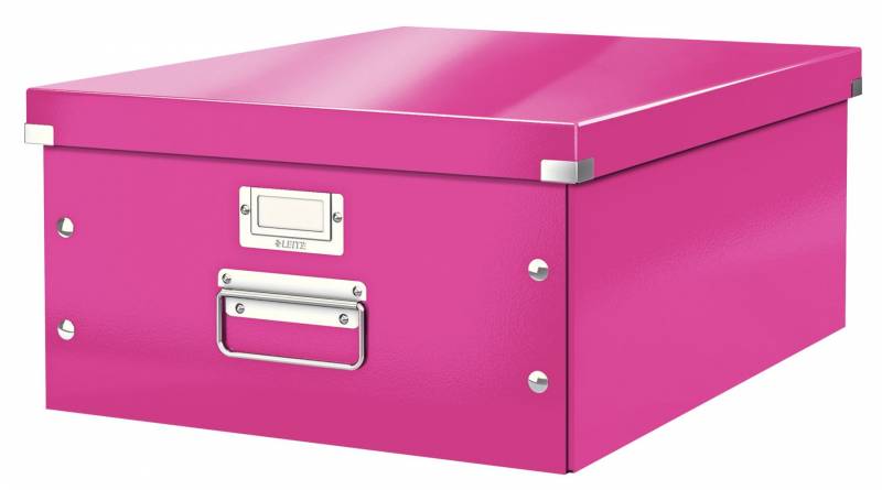 Leitz WOW arkivboks Click & Store 369x200x482mm pink