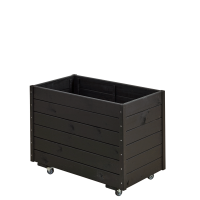 Basic plantekasse med hjul 88×48×66cm sort