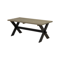 Plus Nostalgi plankebord 177 cm sort og gr&aring;brun