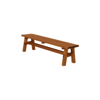 Country plankeb&aelig;nk 177 cm grundmalet teak